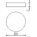 IZAR ROUND S 1200 WH 414/421