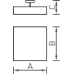 IZAR SQUARE K 1250 WH 654