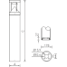TERES LED 30 black 3000K