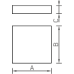 IZAR SQUARE S 600 WH 414